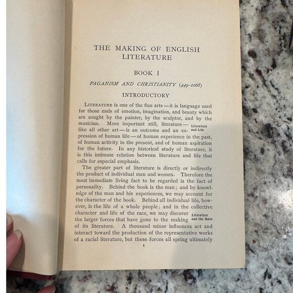 The Making of English Literature William H. Crawshaw 1907 Anglo-Saxon Antique - Picture 10 of 16